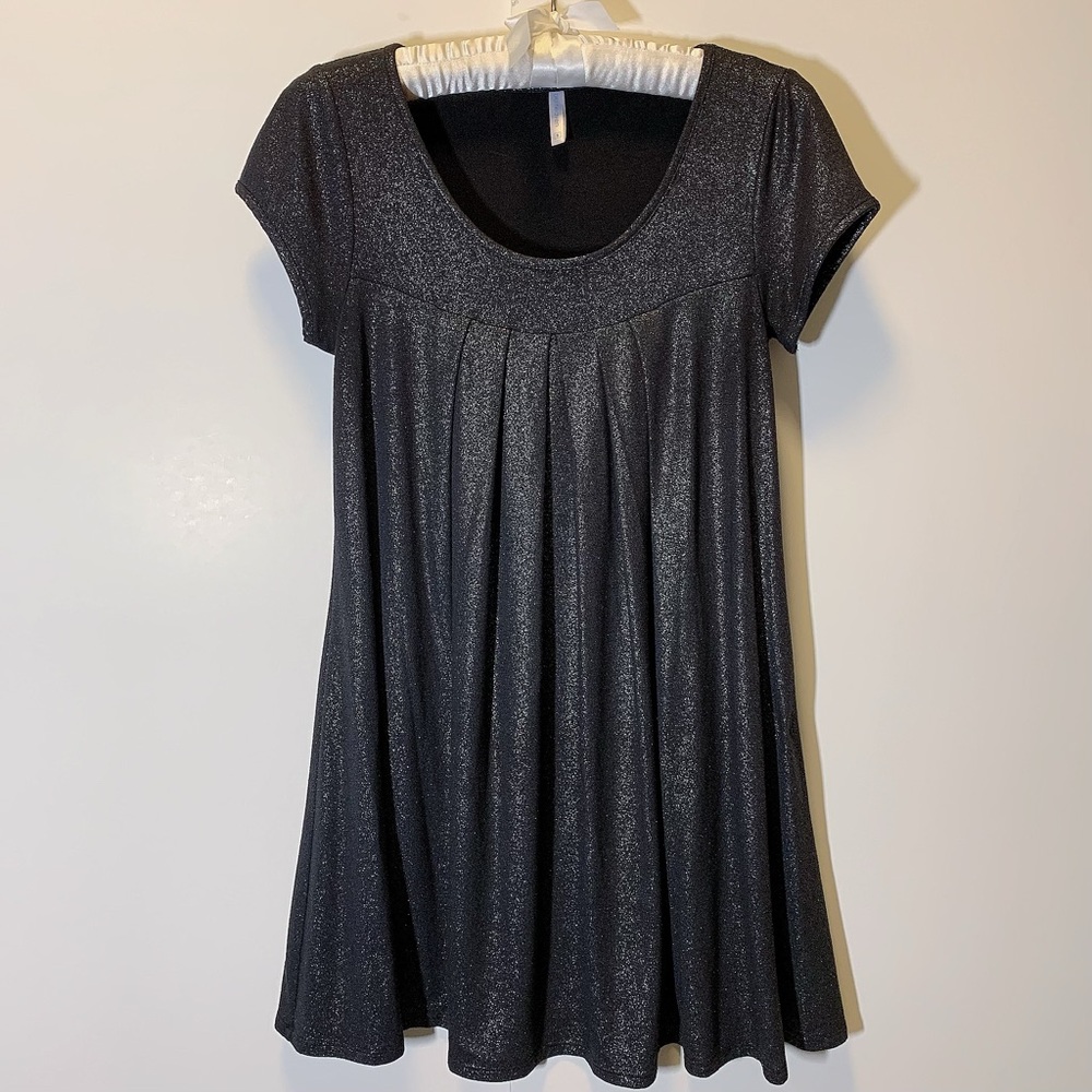 Blu Heaven Mini Shit Dress with Shimmer